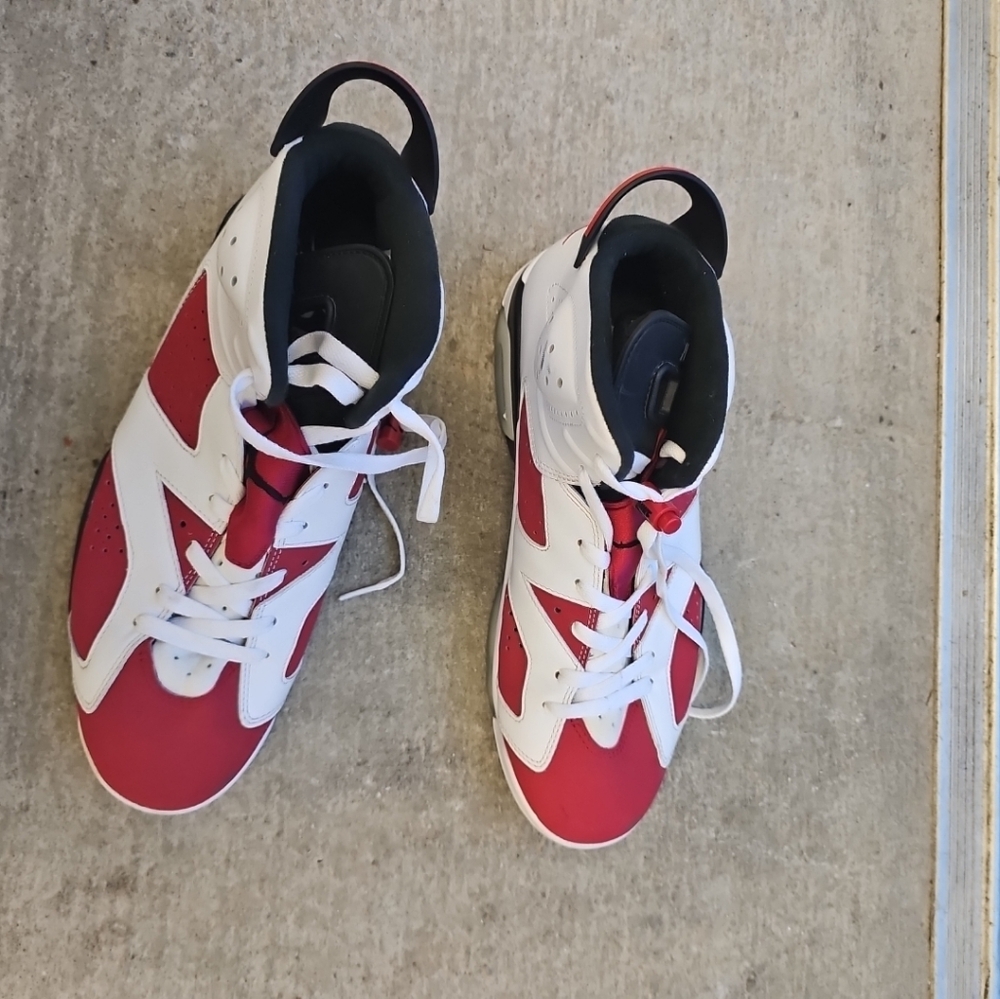 Red, White and Black Jordans